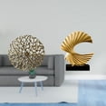 thumbnail image 2 of Escultura De Pared De Metal Rústico Con Forma De Ola Oceánica, Placa De Hierro Forjado, Colgante 3D, Figura De Resina, Adorno Abstracto Para Oficina, Dormitorio, Sala De Estar, Decoración, 2 of 8