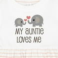 thumbnail image 4 of Inktastic My Auntie Loves Me Girls Baby Dress, 4 of 5