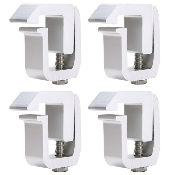 AA-Racks P-AC-08 Truck Cap/Camper Shell Mounting Clamp fit Chevrolet Silverado S-10 Colorado/GMC Sierra Sonoma Canyon, Dodge Ram, Ford, Set of 4 - Silver(P-AC(4)-08-SLV)
