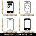 thumbnail image 2 of Mobile Smart Phone Tablet Texting Rubber Stamp Set for Scrapbooking Crafting Stamping - Small 3/4 Inch, 2 of 7