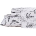 thumbnail image 1 of Floral Printed Sheet Set King Soft Microfiber Botanical Bed Sheets Extra Deep Pocket Pieces, 1 of 8