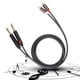 thumbnail image 3 of Cable Adaptador Dual A Dual 6.35 ANGGREK Negro Duradero Chapado En Oro, 3 of 7
