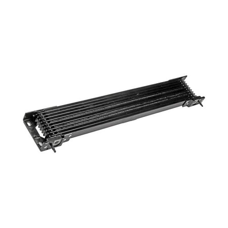 CarLights360 For GMC C8500 Topkick 2003-2009 Transmission Oil Cooler | Black Housing | Steel and Aluminum | 8 Cooling Row | 1.08 Depth | 1.03 Inches Inlet Diameter | Replacement For 15090389