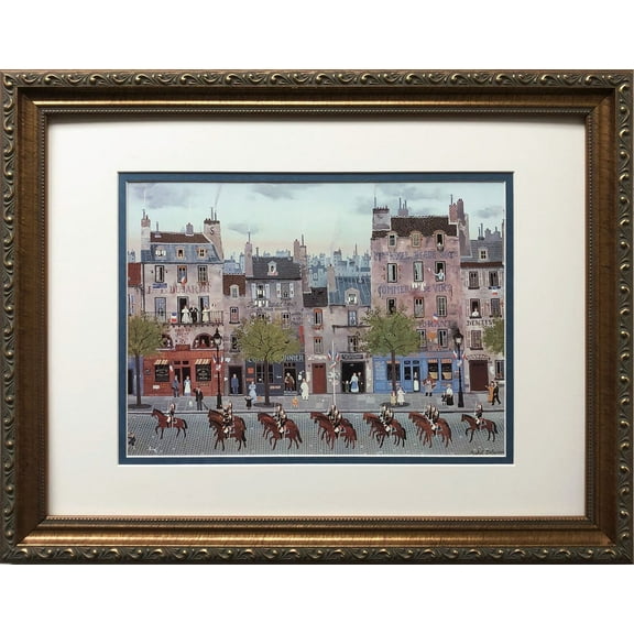Michel Delacroix "Le Garde Republicaine" CUSTOM FRAMED Generic