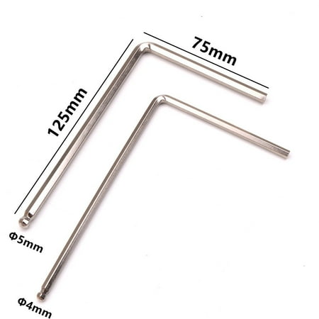 

Leke 4mm 5mm Ball End Guitar Truss Rod Tool Allen Wrench for Martin Acoustic Guitar