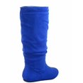 thumbnail image 3 of Data-1 Women's Fashion Slip On Pull Up Slouch Comfort Casual Flat Heel Mid Calf Round Toe Boots, 3 of 3