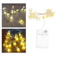 thumbnail image 3 of Luz decorativa de conejito de Pascua, bonita farola, funciona con pilas, 20 luces LED conejo falda amarilla, 3 of 9