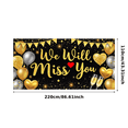 thumbnail image 5 of Decorative Glitter Balloons Farewell Banner Gold Hearts Champagne Celebration Banner for Retirement Party Goodbye Event Indoor Decoration, 5 of 8