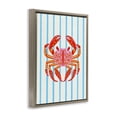 thumbnail image 2 of Stupell Industries Eclectic Bright Crab on Stripes Brown Floating Frame Canvas Art, 25 x 31, by Indira Prieto | IndySign, 2 of 8