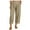Khaki, variant on Shorts Womens Clearance Women Casual Solid Color Loose Button Comfortable Straight Pants
