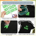 thumbnail image 6 of Neasyth 612 pcs Iron on Letters and Numbers for Clothing, Large 2 inch Heat Transfer Alphabet Adhesive Stickers for T-Shirt Jersey(Green), 6 of 8