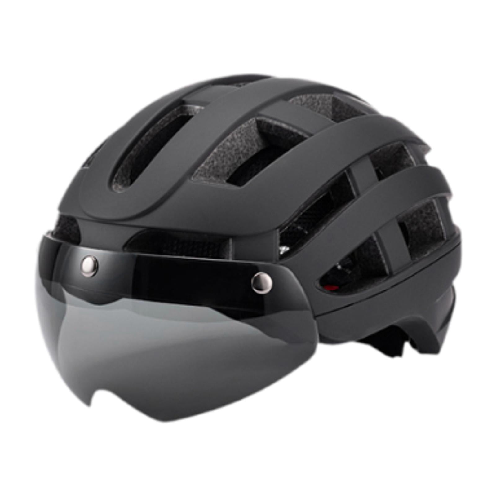 DimyFew Bike Helmet Cycling Helmet Protective Adjustable Chin Strap Sports Helmets Bike Black