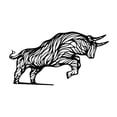 thumbnail image 2 of Metal Wall Art Figura Cabra Ornamento Metálico Mural Artístico Diseño Exclusivo Adecuado para Decoración en Sala Comedor Recibidor Hogar 30cmx16.85cm, 2 of 9