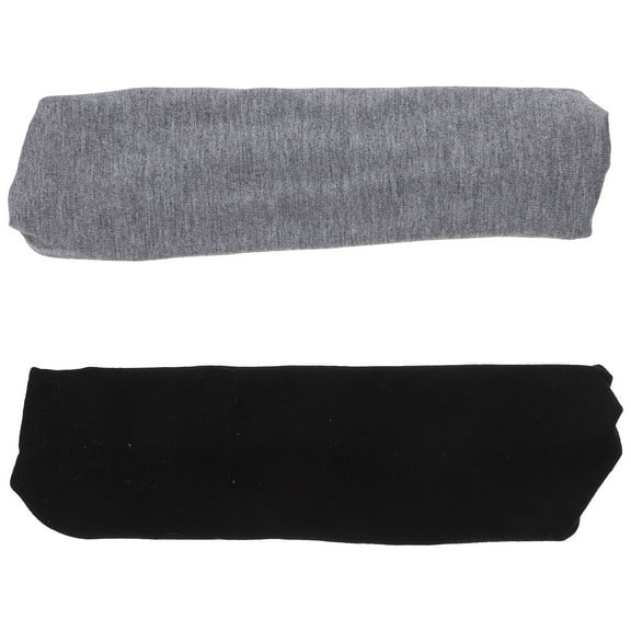 LOLIPPYY 2Pcs Satin Lined Headband for Face Cleaning Elastic Water Absorbing Hairband Assorted Colors