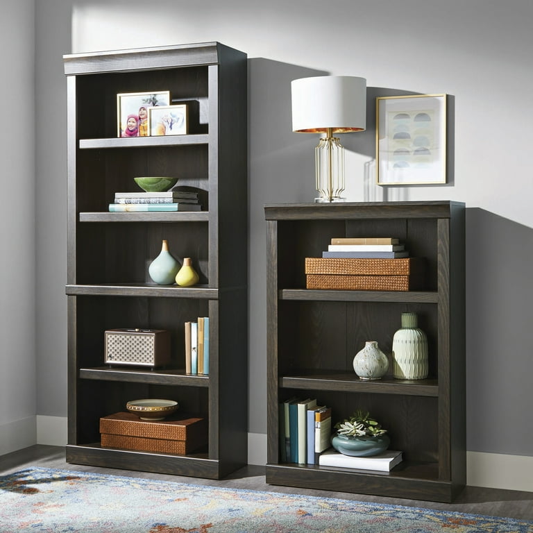 Better Homes Gardens Glendale 3 Shelf Bookcase Dark Oak Finish