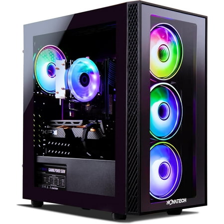 Phantom - Gaming PC Computer Desktop - RX580 8GB - Intel i7 Xeon E3 3.5-3.9GHz - 16GB RAM - 512GB M.2 SSD WiFi/BT, Win 10 Pro, RGB Fans - Gaming Computer Tower - for Gamer, Streaming