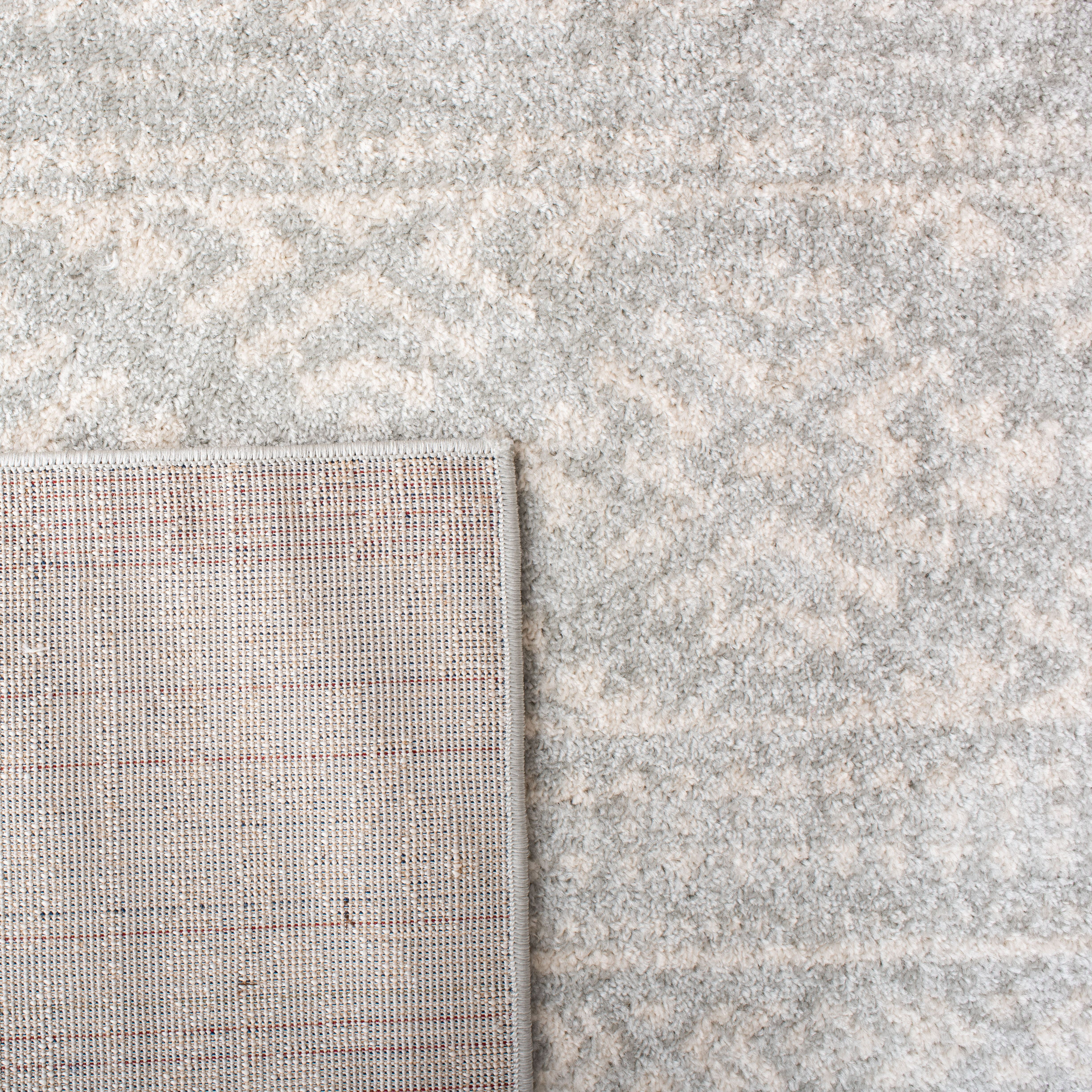 Safavieh Tulum Lakisha Oriental Area Rug, Light Gray/Ivory, 9' x 9' Round