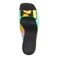 thumbnail image 3 of DKNY Womens Black Iridescent Comfort Anya Square Toe Stiletto Slip On Dress Heeled Sandal 6.5, 3 of 4