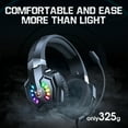 thumbnail image 5 of Gaming Headset for PS4, Gaming Headphones with Stereo Surround Sound & Noise Cancelling Mic, Lightweight Ergonomic Cool RGB Headsets for Xbox One, PS5, Nintendo Switch, PC, Mac, Mobile, 5 of 9