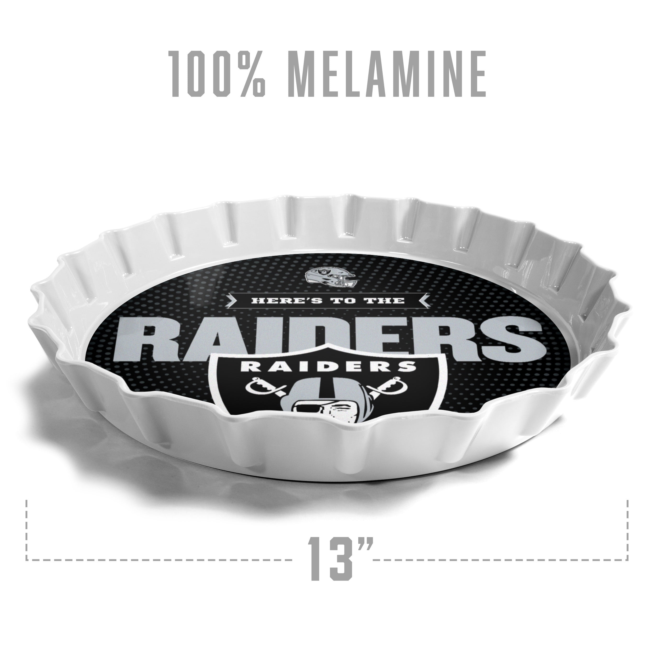 YouTheFan NFL Las Vegas Raiders Bottle Cap Serving Tray