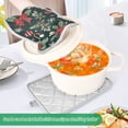 thumbnail image 3 of Yayeee Pot Holders Kitchen Heat Resistant with Pocket 7"x9.8" Cotton Oven Cooking Hot Pads, Green Christmas, 3 of 7