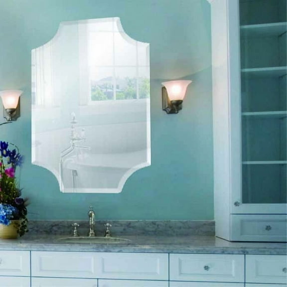 Long Scallop Frameless Mirrors By Spancraft Glass