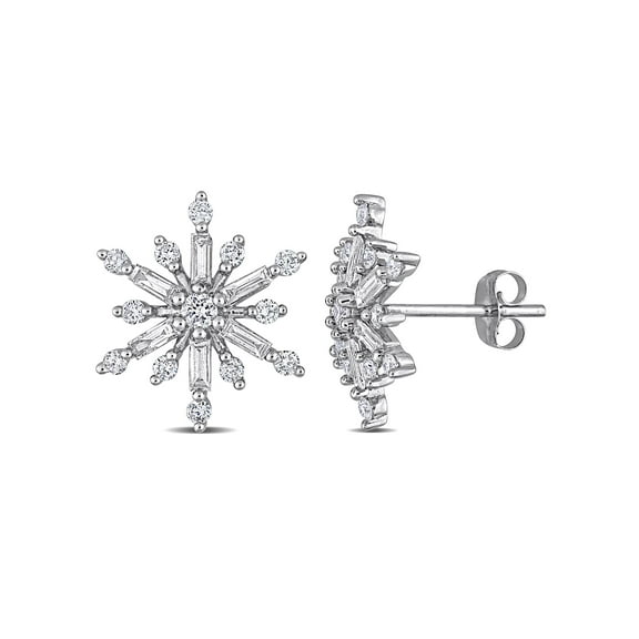 Everly Women's Diamond 14k White Gold Earrings