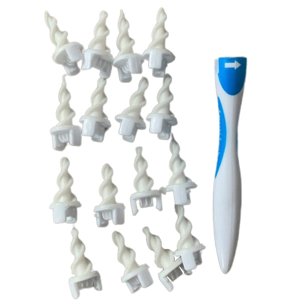 Ear Cleaner 16 Replacement Tips Earpick Ear Wax Remover Spiral Earwax