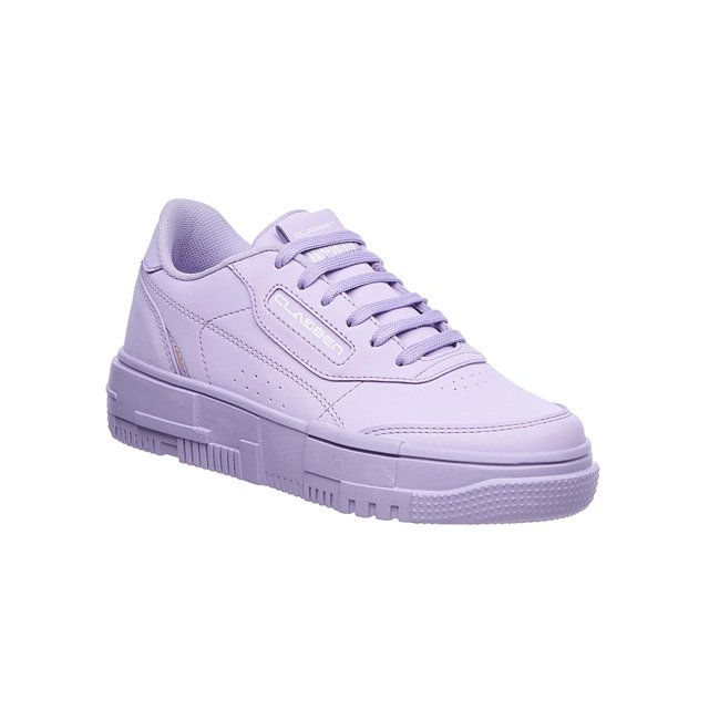 Tenis Mujer Moda Casual Urbana Fashion Tipo Piel Lila Suela Plataforma Ligera 024D3H lila 26 Love Clasben 024D3H