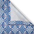 thumbnail image 3 of Ambesonne Retro Kitchen Curtains, Small Flowers Traditional Art, 55"x36", Cobalt Blue Dried Rose, 3 of 3