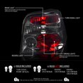 thumbnail image 4 of Autozensation Compatible with Volkswagen Golf Iv Mk4 1999-2006, Smoke Lens Tail Lights, L+R Pair Taillight Assembly, 4 of 4