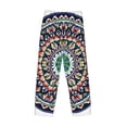 thumbnail image 3 of Haiem Colorful With Blue Oriental Men's Pajama Pants Ultra Lightweight Pjs Bottoms Sleepwear Bottom Pants With Pocket Drawstring-Large, 3 of 7
