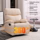 thumbnail image 5 of MYXSRI Sillon Masajeador, Sillon Reclinable de 360° Adultos Tipo Cine 8 Modos de Masaje con Soporte Lumbar, Reposapiés Retráctil, Sillas Giratorias Manuales para Sala de Estar y Dormitorio (Beige), 5 of 9