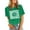 Green, variant on Women's Volleyball Graphic T-Shirt Soft Breathable Short Sleeve Tee Casual Comfortable Athletic Top for Sports and Daily Wear