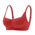 thumbnail image 2 of SOOMLON Balconette Bras for Women Wireless Pushup Brassiere Adjustable Strap Molded Bralette Breathable Everyday Bras, 2 of 5