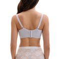 thumbnail image 3 of INSPIRE CHIC Nursing Bra for Women's Lace V Neck Wirefree Light and Breathable Maternity Bralette D 42 Grey, 3 of 4