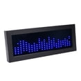 thumbnail image 1 of Music Spectrum Display Analyzer, Rhythm Light Sound Control for Gaming Musicians, Mic Pickup Wired Input, Wood Frame, Real time Display Time, 302x35x116mm, 1 of 7
