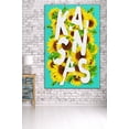 thumbnail image 3 of Kansas, State flowers, Sunflower Typography (36x54 Giclee Gallery Art Print, Vivid Textured Wall Decor), 3 of 3