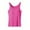Hot Pink, variant on Uaswgudfs Women's Crew Neck Basic Sleep Spaghetti Strap Tank Top | Soft Contour Pajama Tee for Ladies | Breathable Pjs with Padded