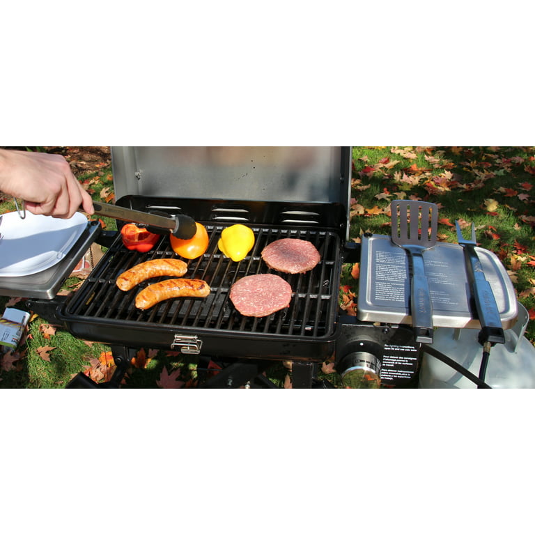 Cuisinart® 3 Piece Stainless Steel Barbecue Tool Set - Set Includes  Spatula, Locking Tongs And A Silicon Basting Brush