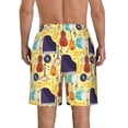 thumbnail image 3 of Naloa Musical Instruments Men's Beach Shorts, Surfing shorts, Swim trunks, Quick Dry Swim Trunks for Surfing Beach Fun - Large, 3 of 9