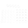 thumbnail image 4 of KAKOWELY earring supporter 50pcs Silicone Earring Backing Pad Soft And Comfortable Earring Stud Backs Heavy Earrings Bump Soft Earring Support Pads For Jewelry Making Supplies, 4 of 5