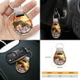 thumbnail image 6 of Renewold Hawaiian Beach Palm Tree Sun Orange Car Accessories Full Set, Universal Car Seat Covers Steering Wheel Cover Seat Belt Pad Cup Holder Key Chains 11 PCS Car Accessories Fit for Most Vehicles, 6 of 7