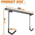 thumbnail image 3 of Overhead Bike Rack for Garage, Ceiling-Mounted Bicycle Storage Hooks for 2 Bikes (Horizontal) or 4 Bikes (Vertical), Adjustable Bicycle Hooks for Mountain, Road Bike, 3 of 8