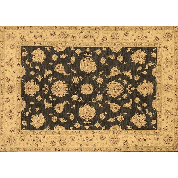 Ahgly Company Indoor Rectangle Persian Brown Traditional Area Rugs, 4' x 6'