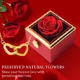 thumbnail image 4 of NICKSUN 14K Rose Gold Plated Double Heart Shaped Necklace Shiny Wedding Jewelry Gifts, 4 of 11