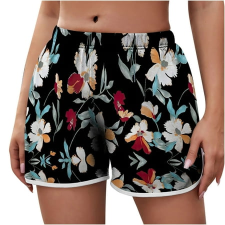 

Workout Shorts for Women Summer Solid Short Pants Drawstring Wide Leg High Waist Bandage Pants Sports Athletic Hiking Shorts