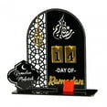 thumbnail image 4 of simhoa Ramadan Advent Calendar Freestanding Eid Mubarak Decoration Photo Props Sign Eid Black, 4 of 8