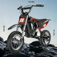 thumbnail image 5 of 36V Kids Electric Dirt Bike,Fast Speed Electric Motorcycle up to 16 mph & 10 Miles Long-Range, 3-Speed Modes, Twist Grip Throttle, Dual Suspension & Brakes for Kids Ride on Toys,Red, 5 of 8