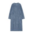 thumbnail image 1 of Minnieouse Manténgase acogedor y elegante, camisones de talla grande para mujer, pijamas cálidos de invierno para mujer, vestido Pijama azul XXL(140CM), 1 of 6